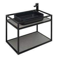 Товар: Консоль под раковину Allen Brau Liberty 75 1.33001.BB Черный браш - фото 4 Консоль под раковину Allen Brau Liberty 75 1.33001.BB Черный браш — фото 4, Консоли для раковины