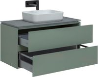 Товар: Тумба под раковину Allen Brau Infinity 100 1.21003.CGM подвесная Олива матовая - фото 6 Тумба под раковину Allen Brau Infinity 100 1.21003.CGM подвесная Олива матовая — фото 6, Тумбы под раковину