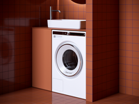 Товар: Раковина накладная со смещенным сливом, с возможностью установки на столешницу под стиральную машину - фото 7 Раковина накладная со смещенным сливом, с возможностью установки на столешницу под стиральную машину — фото 7, Раковины накладные