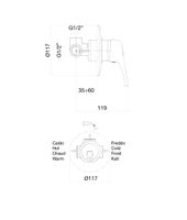 Смеситель для душа Fiore PLANET , хром арт-37CR1300 — фото 2, Смеситель для душа