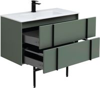 Тумба под раковину Allen Brau Reality 90 1.32006.CGM подвесная Олива матовая — фото 37, Тумбы под раковину