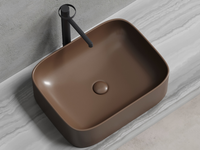 Раковина-чаша Ceramicanova Element 51 CN6052MDB Темно-коричневая матовая — фото 1, Раковины накладные