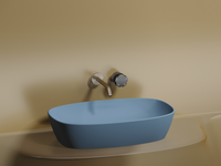 Раковина-чаша Ceramicanova Element 60 CN6049ML Голубая матовая — фото 8, Раковины накладные