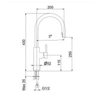 Товар: Смеситель для кухни Webert Lima , черный арт-LM940302560 - фото 3 Смеситель для кухни Webert Lima , черный арт-LM940302560 — фото 3, Смесители для кухни