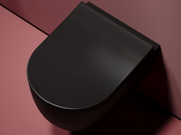 Унитаз Ceramicanova Modena Rimless CN6063MB подвесной Черный матовый с сиденьем Микролифт — фото 17, Подвесные унитазы