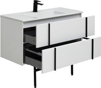 Тумба под раковину Allen Brau Reality 100 1.32007.WM подвесная Белая матовая — фото 22, Тумбы под раковину