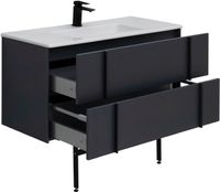 Тумба под раковину Allen Brau Reality 100 1.32007.AM подвесная Антрацит матовый — фото 29, Тумбы под раковину