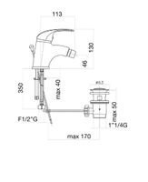 Смеситель для биде Fiore MAX , хром арт-32CR3210 — фото 2, Смесители для биде
