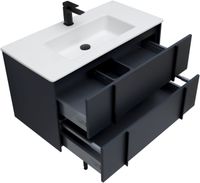 Тумба под раковину Allen Brau Reality 90 1.32006.AM подвесная Антрацит матовый — фото 43, Тумбы под раковину