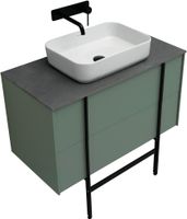 Тумба под раковину Allen Brau Reality 90 1.32006.CGM подвесная Олива матовая — фото 61, Тумбы под раковину