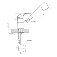 Товар: Смеситель для кухни Сантаком stMIRA 5019, хром - фото 2 Смеситель для кухни Сантаком stMIRA 5019, хром — фото 2, Смесители для кухни