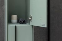 Шкаф пенал Allen Brau Reality 30 L 1.32002.CGM подвесной Олива матовая — фото 17, Пеналы для ванной комнаты