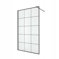 Душевая перегородка Ceruttispa Muza 100x100 T100 профиль Черный стекло прозрачное — фото 7, Душевые перегородки