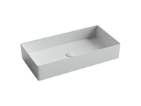 Раковина накладная прямоугольная 701x361x130, цвет белый, арт.CN6071 — фото 1, Раковины накладные