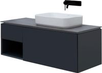 Тумба под раковину Allen Brau Infinity 120 R 1.21008.AM подвесная Антрацит матовый — фото 17, Тумбы под раковину