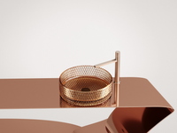 Раковина-чаша Ceramicanova Cristal 36 CN6058 Бежевая — фото 13, Раковины накладные