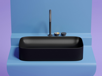 Раковина-чаша Ceramicanova Element 71 CN6054MB Черная матовая — фото 14, Раковины накладные