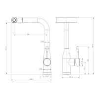 Смеситель для кухни с мультифункциональным изливом Splenka , сатин арт-S206.49.05 — фото 2, Смесители для кухни
