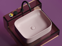 Раковина-чаша Ceramicanova Element 51 CN6052MP Розовая матовая — фото 2, Раковины накладные