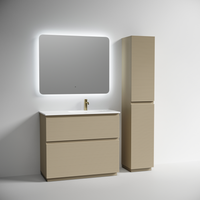 Тумба напольная SANCOS Folk Floor правая 995х445х850, c двумя ящиками оснащенными доводчиками, Капучино, арт. арт-FL100FRCP — фото 3, Тумбы под раковину