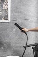 Смеситель для ванны Allen Brau Infinity 5.21009-31 Черный матовый — фото 30, Смесители напольные