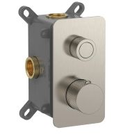 Смеситель с термостатом встраиваемый на 1 потребителя комплект с монтажной частью арт-AQM8810BN — фото 1, Смесители для душа с термостатом