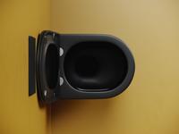 Унитаз Ceramicanova Vogue CN4008TMB подвесной Черный матовый с сиденьем Микролифт — фото 13, Подвесные унитазы