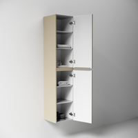 Шкаф-пенал подвесной SANCOS Folk, 350х350х1650 мм, цвет Капучино, арт. арт-PFL35CP — фото 3, Пеналы для ванной комнаты