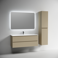 Тумба подвесная SANCOS Folk 1190х445х500, c двумя ящиками оснащенными доводчиками, Капучино, арт. арт-FL120CP — фото 3, Тумбы под раковину