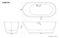 Акриловая ванна Ceruttispa Como 150x75 СT9900 без гидромассажа — фото 12, Акриловые ванны