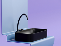 Раковина-чаша Ceramicanova Element 71 CN6054MB Черная матовая — фото 11, Раковины накладные