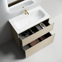 Товар: Тумба напольная SANCOS Folk Floor 890х445х850, c двумя ящиками оснащенными доводчиками, Капучино, арт.FL90FCP - фото 4 Тумба напольная SANCOS Folk Floor 890х445х850, c двумя ящиками оснащенными доводчиками, Капучино, арт.FL90FCP — фото 4, Комоды и тумбы для ванной комнаты