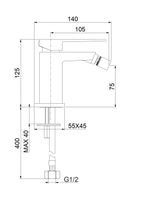 Смеситель для биде Fiore KUBE , белый арт-100BB8536 — фото 2, Смесители для биде