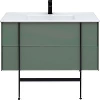 Тумба под раковину Allen Brau Reality 100 1.32007.CGM подвесная Олива матовая — фото 11, Тумбы под раковину