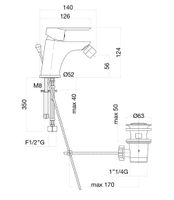 Товар: Смеситель для биде Fiore KEVON CHIC 81TX8130, хром/синий - фото 2 Смеситель для биде Fiore KEVON CHIC 81TX8130, хром/синий — фото 2, Смесители для биде