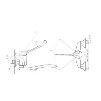 Настенный смеситель для кухни Сантаком stOMEGA 4679, хром — фото 2, Смесители для кухни