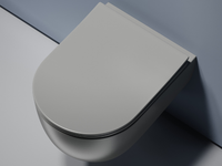 Унитаз Ceramicanova Modena Rimless CN6063MH подвесной Антрацит матовый с сиденьем Микролифт — фото 17, Подвесные унитазы