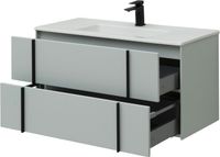 Тумба под раковину Allen Brau Reality 100 1.32007.PWM подвесная Папирус матовый — фото 13, Тумбы под раковину