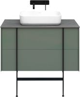 Тумба под раковину Allen Brau Reality 90 1.32006.CGM подвесная Олива матовая — фото 56, Тумбы под раковину