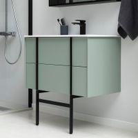 Тумба под раковину Allen Brau Reality 90 1.32006.CGM подвесная Олива матовая — фото 98, Тумбы под раковину