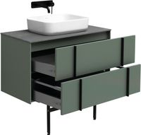 Тумба под раковину Allen Brau Reality 90 1.32006.CGM подвесная Олива матовая — фото 60, Тумбы под раковину