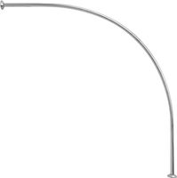 Карниз для ванны Aquanet Fregate полукруглый 120х120 00179493 — фото 9, Карнизы для ванной