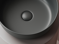 Раковина-чаша Ceramicanova Element 36 CN6073MDH Темный антрацит матовый — фото 9, Раковины накладные