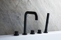 Смеситель на борт ванны Allen Brau Priority 5.31007-31 Черный матовый — фото 7, Смесители на борт ванны