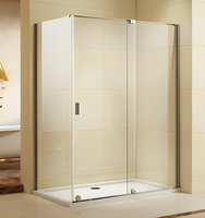 Душевой уголок Ceruttispa Premiata-8 120x90 профиль Хром стекло прозрачное — фото 6, Прямоугольные душевые уголки