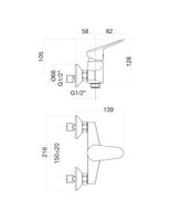 Товар: Смеситель для душа Fiore KYRO , хром арт-86CR6511 - фото 2 Смеситель для душа Fiore KYRO , хром арт-86CR6511 — фото 2, Смеситель для душа