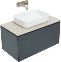 Тумба под раковину Allen Brau Infinity 85 1.21002.AM подвесная Антрацит матовый — фото 24, Тумбы под раковину