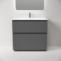 Тумба напольная SANCOS Folk Floor 890х445х850, c двумя ящиками оснащенными доводчиками, Grey soft, арт. арт-FL90FGS — фото 1, Тумбы под раковину