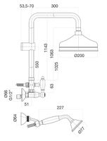Товар: Душевая система Fiore COLONIALE , хром арт-02CR0620 - фото 2 Душевая система Fiore COLONIALE , хром арт-02CR0620 — фото 2, Душевые стойки