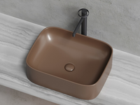 Раковина-чаша Ceramicanova Element 51 Темно-коричневая матовая арт-CN6052MDB — фото 10, Раковины накладные